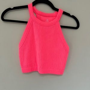 hot pink aerie active wear top